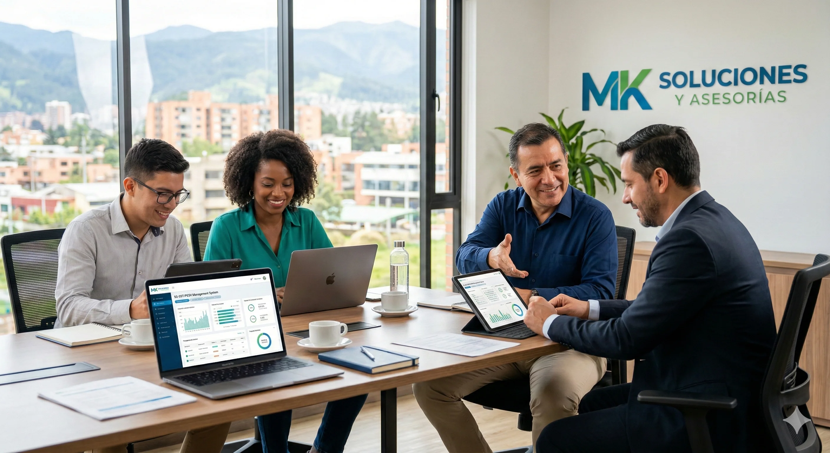 Equipo multidisciplinario de profesionales en Ingeniería y Salud Laboral de MK Soluciones y Asesorías